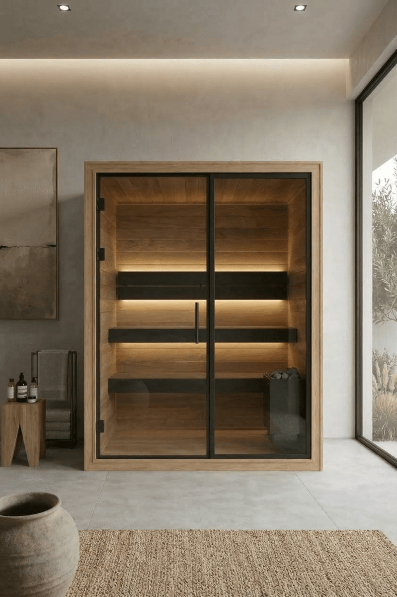 Indoor Sauna Thermo Black 150 - Saunamo