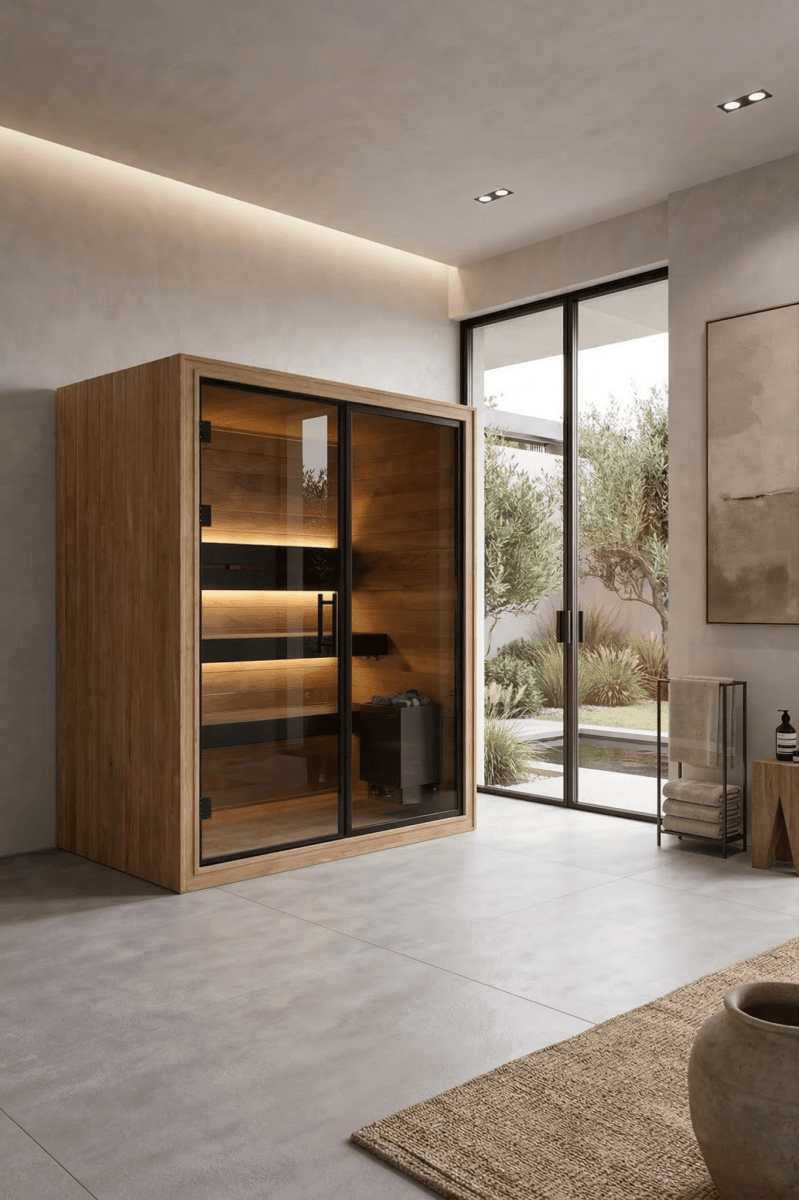 Indoor Sauna Thermo Black 150 - Saunamo