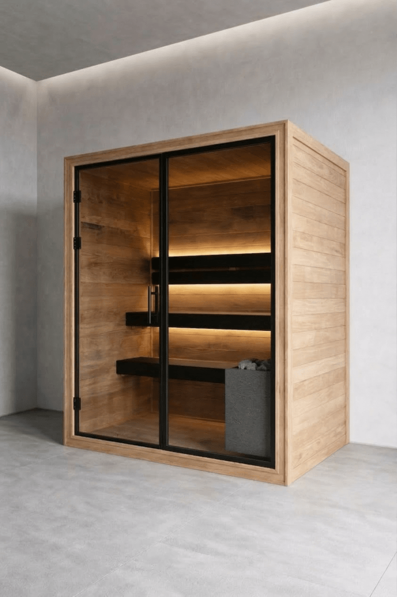 Indoor Sauna Thermo Black 150 - Saunamo