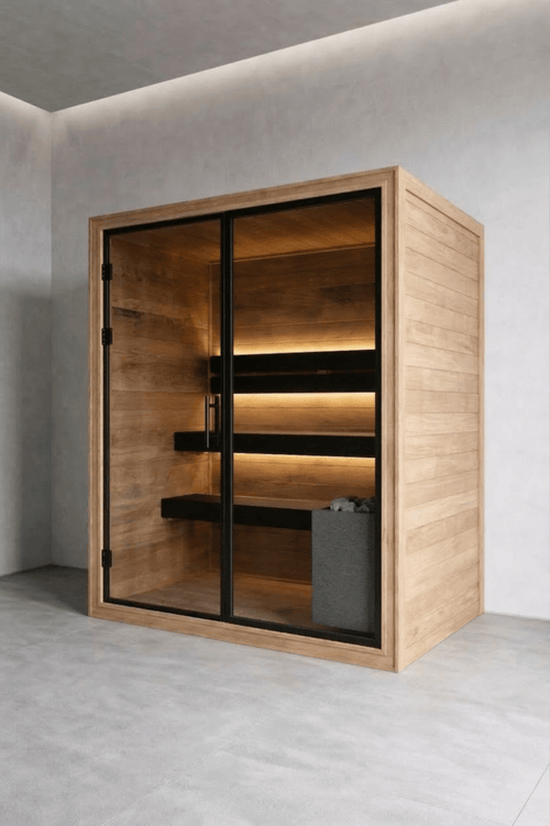 Indoor Sauna Thermo Black 150 - Saunamo