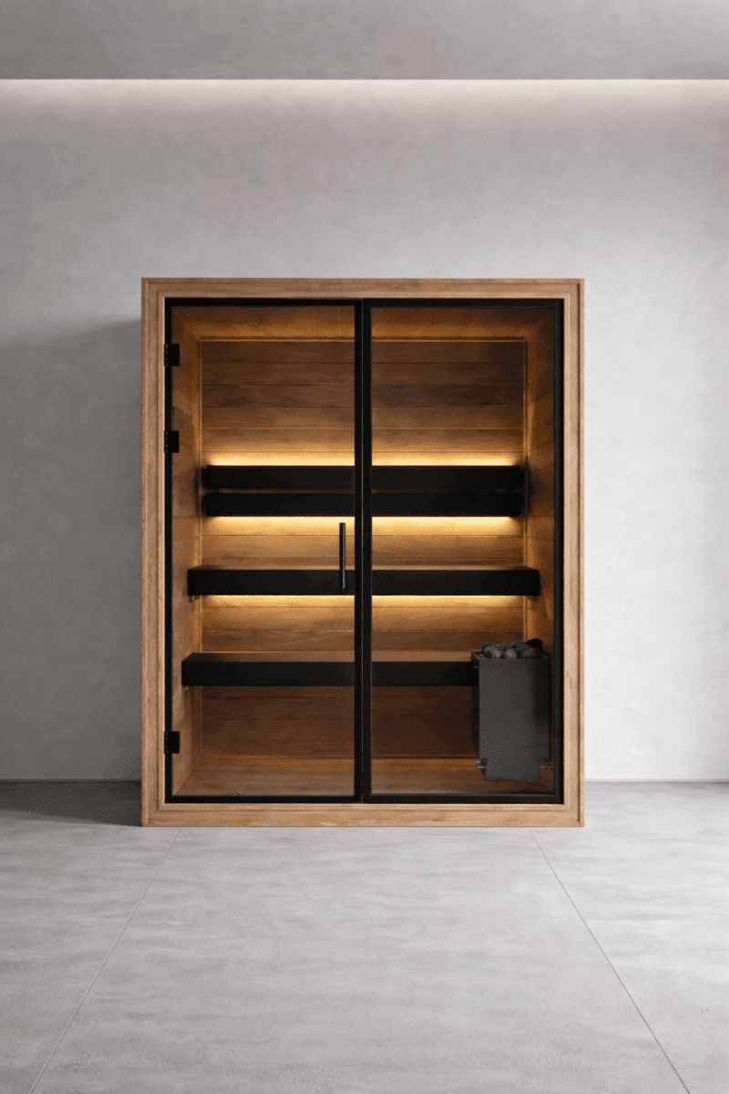Indoor Sauna Thermo Black 150 - Saunamo