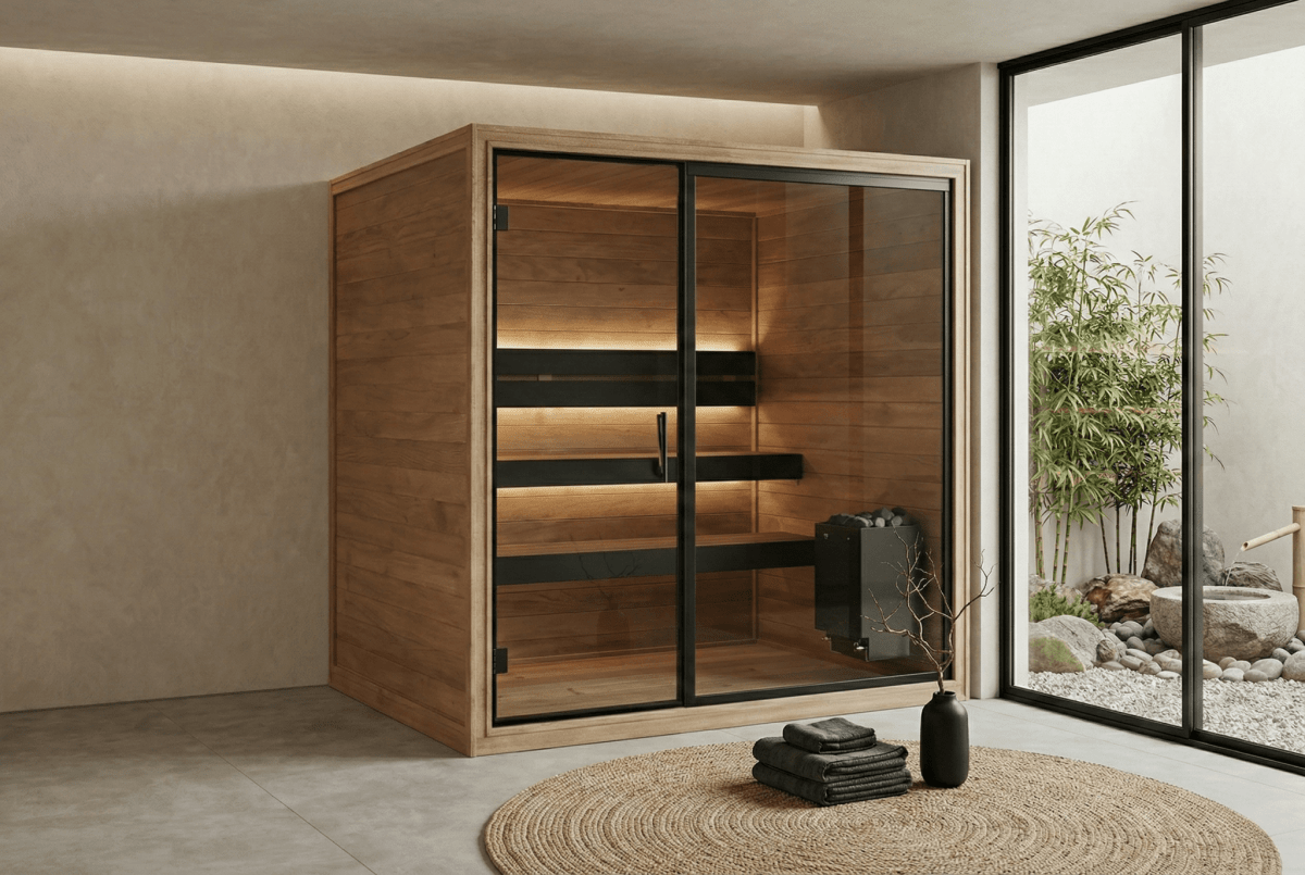 Indoor Sauna Thermo Black 220 - Saunamo
