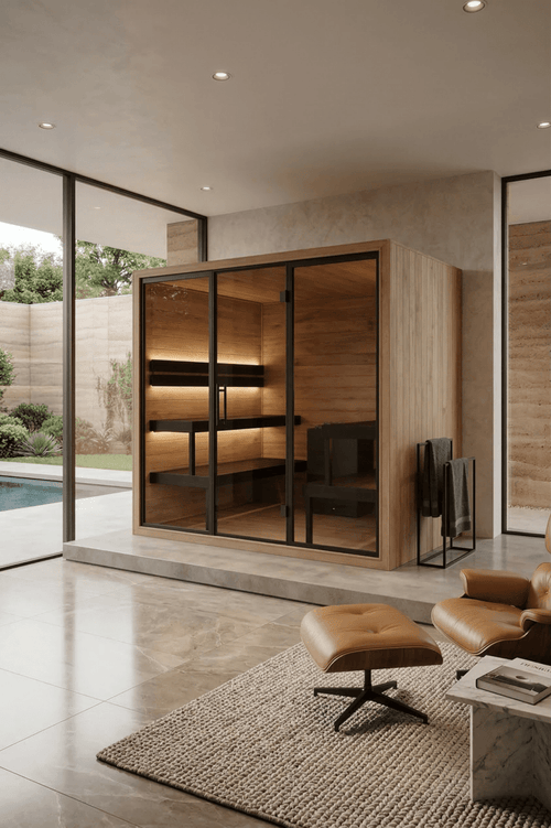 Indoor Sauna Thermo Black 220 Plus - Saunamo