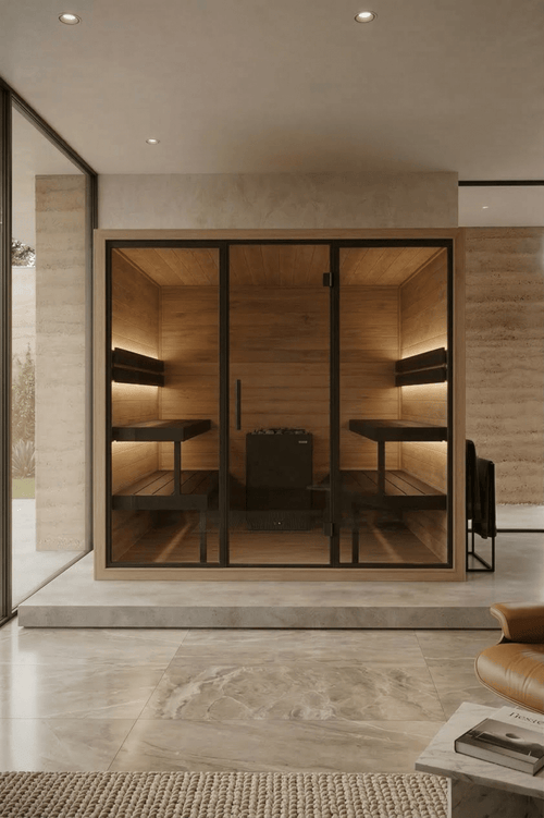 Indoor Sauna Thermo Black 220 Plus - Saunamo